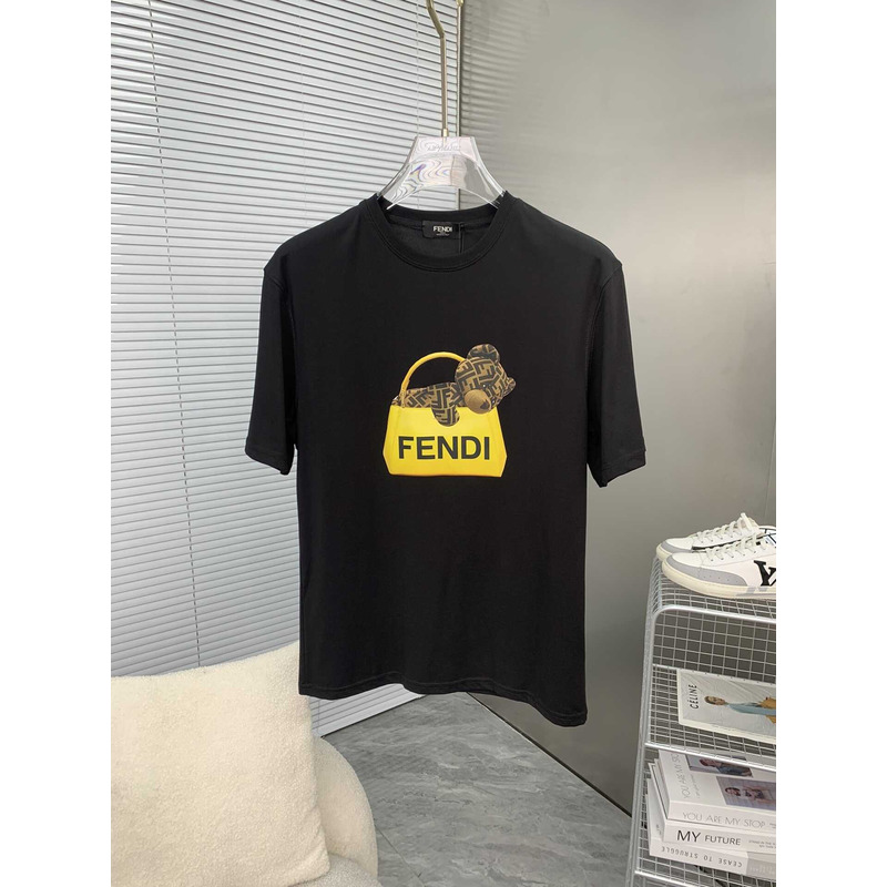 F**di teddy bear printed unisex t-shirt black