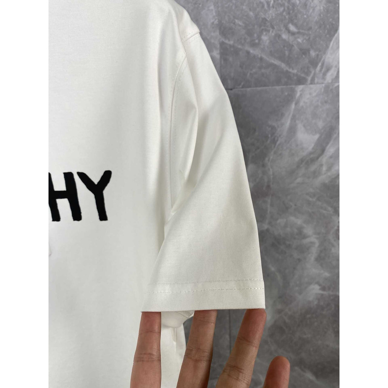 Givenchy Archetype T-shirt In Beige/White Cotton