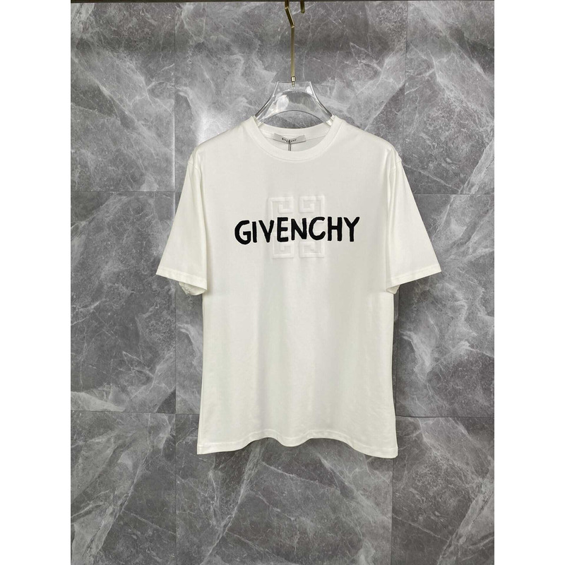 Givenchy Archetype T-shirt In Beige/White Cotton