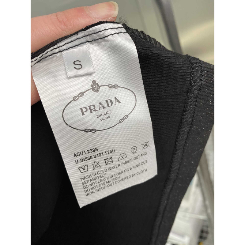 Pra*a cotton pocket t-shirt black