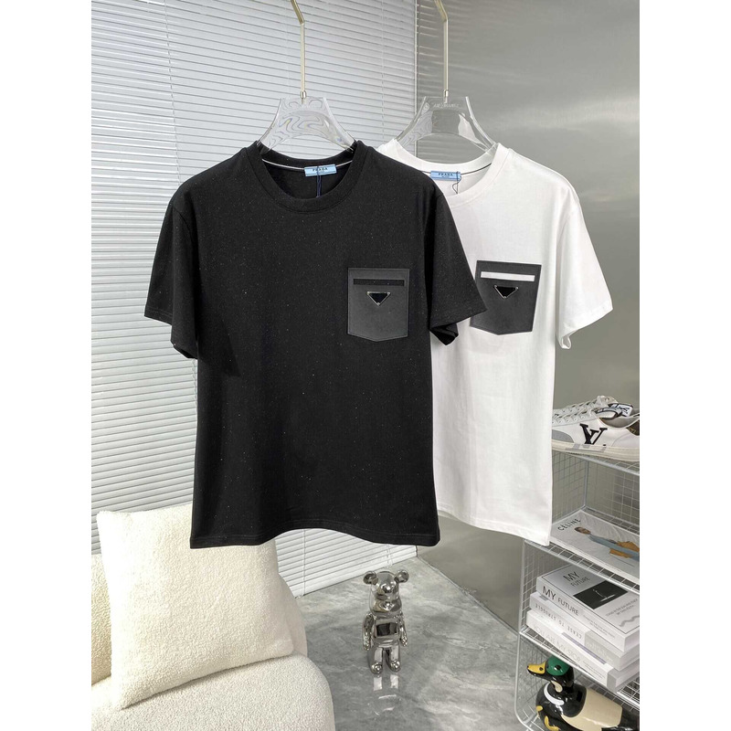 Pra*a cotton pocket t-shirt black