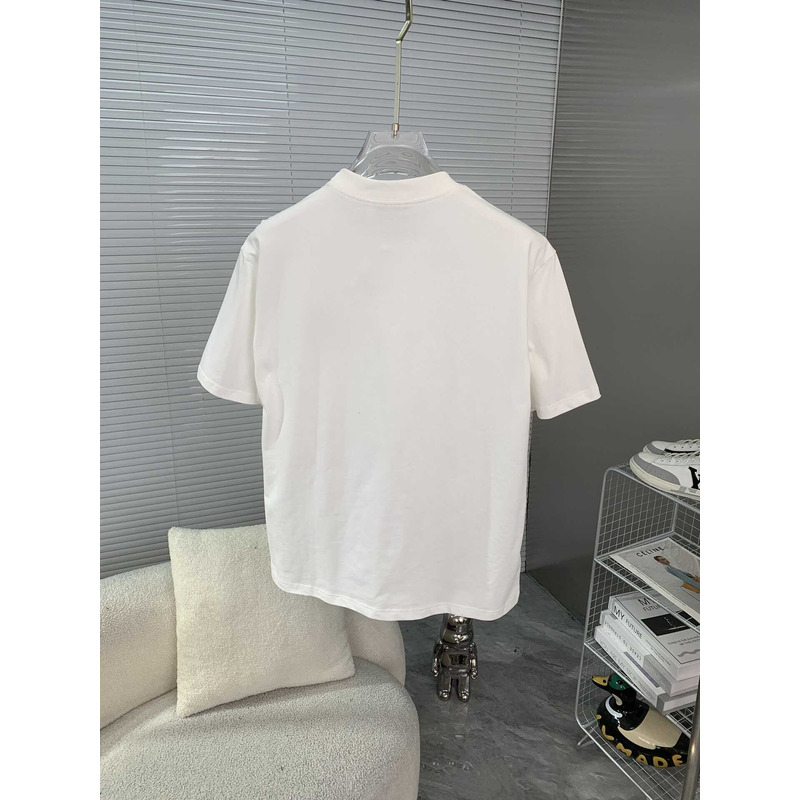 Loewe Embroidered Cotton T-Shirt White