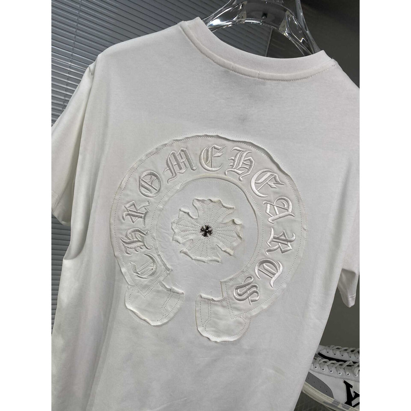 Chrome Heart Embroidered T-Shirt White