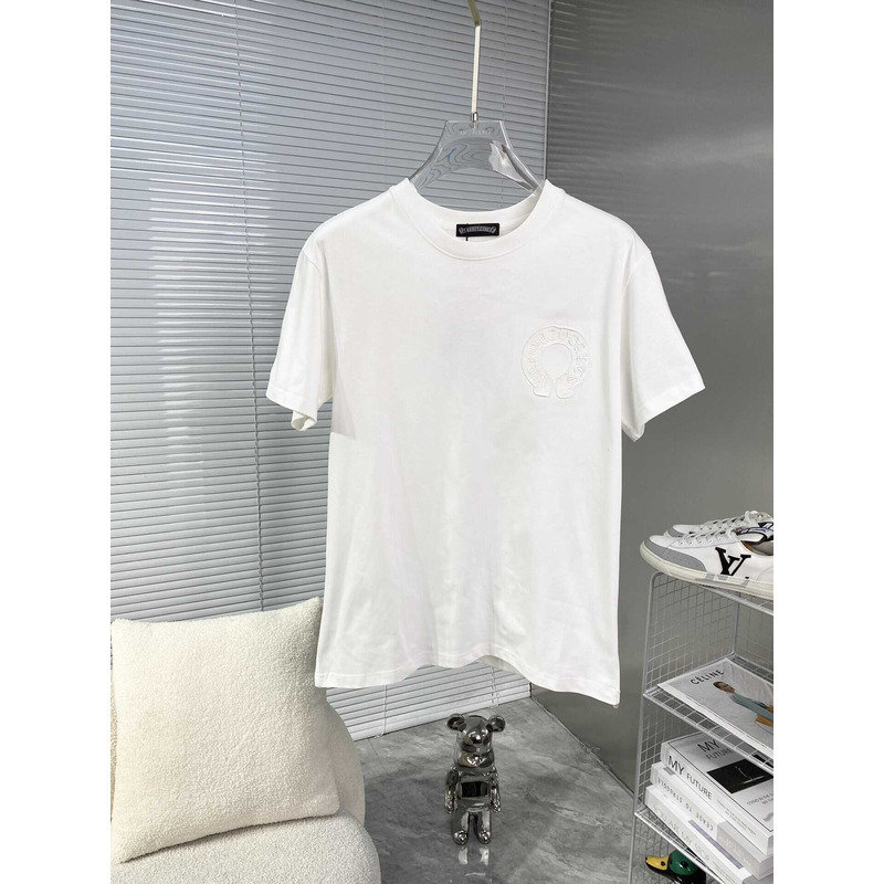 Chrome Heart Embroidered T-Shirt White