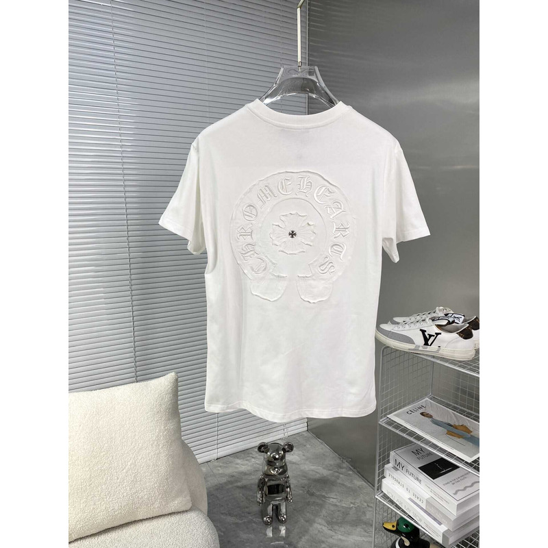 Chrome Heart Embroidered T-Shirt White