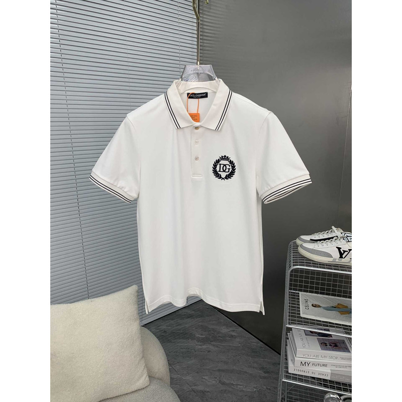 Dolce & Gabbana Cotton Polo Shirt White