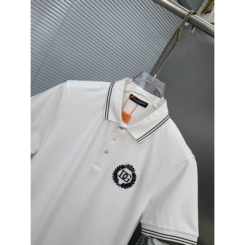 Dolce & Gabbana Cotton Polo Shirt White