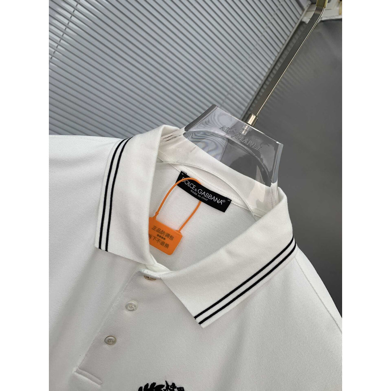 Dolce & Gabbana Cotton Polo Shirt White