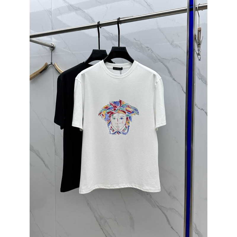 Versace Medusa Logo Cotton T-Shirt White