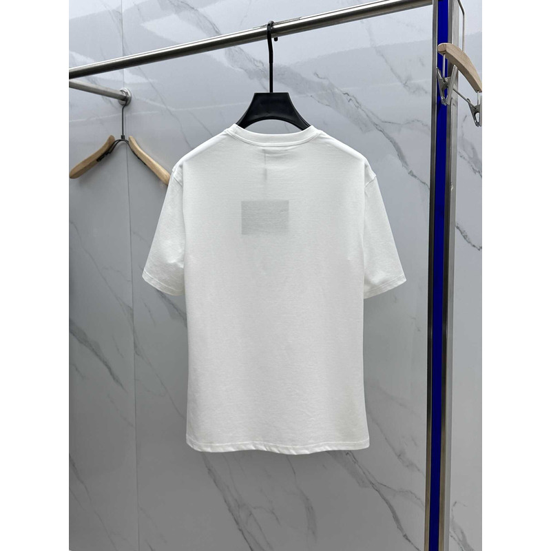 Pra*a embroidered cotton t-shirt white