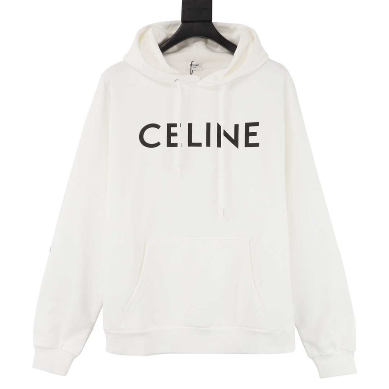 Ce**e loose hoodie in cotton white