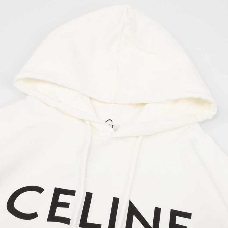 Ce**e loose hoodie in cotton white