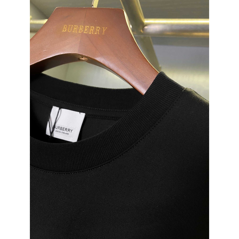 B**rry logo cotton t shirt black