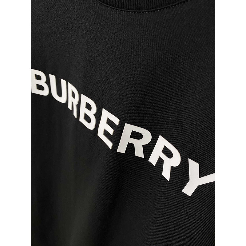 B**rry logo cotton t shirt black