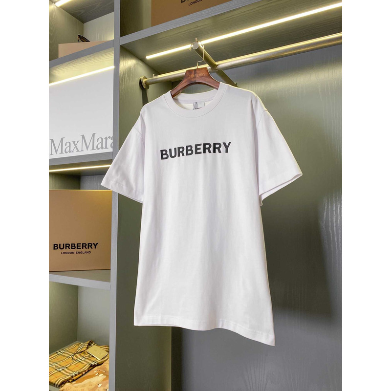 B**rry logo cotton t shirt white