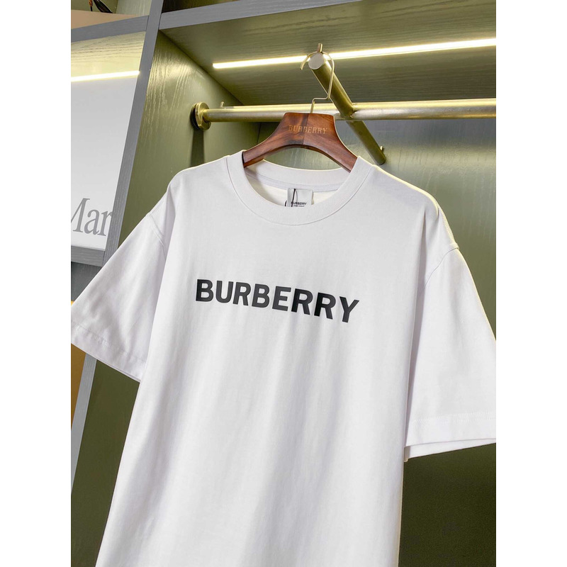 B**rry logo cotton t shirt white