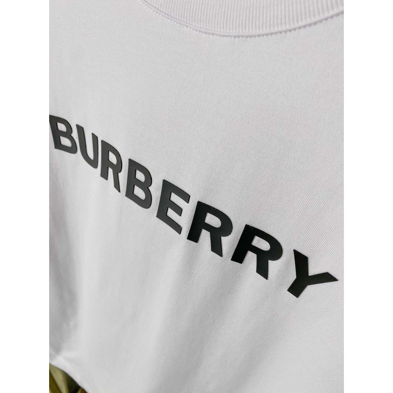 B**rry logo cotton t shirt white