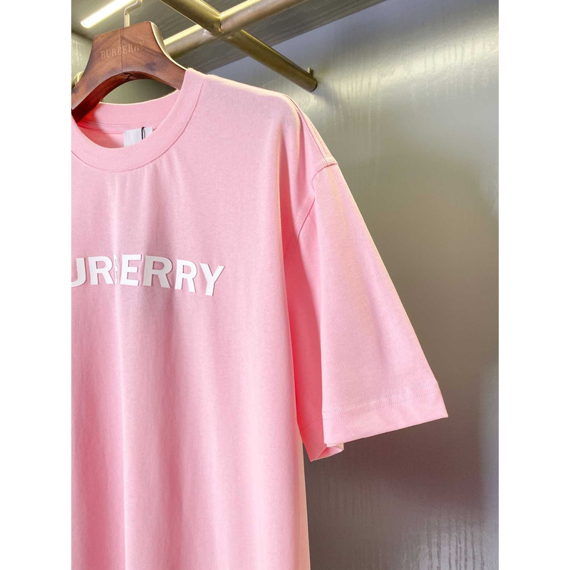 B**rry logo cotton t shirt pink