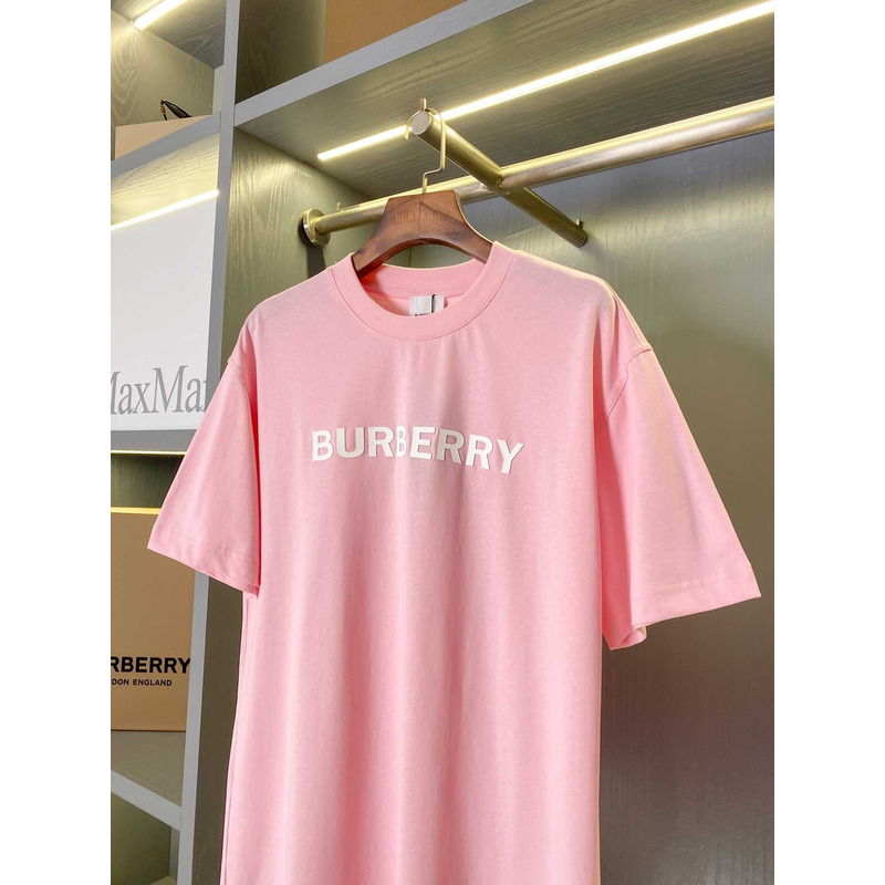 B**rry logo cotton t shirt pink