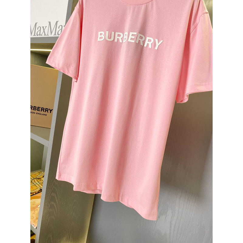 B**rry logo cotton t shirt pink