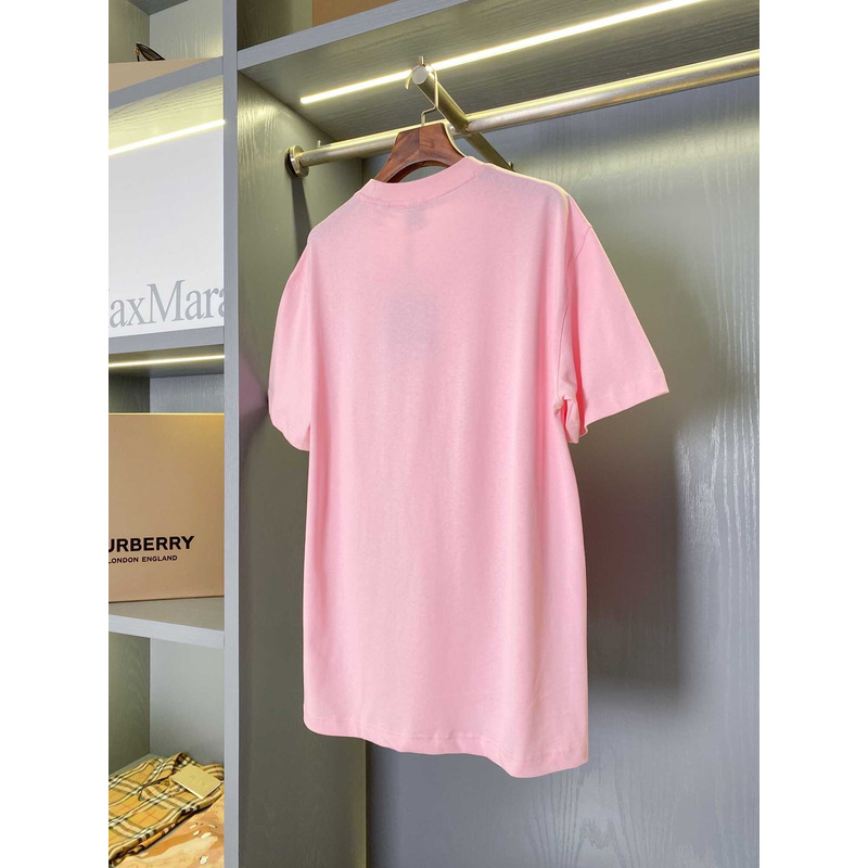 B**rry logo cotton t shirt pink