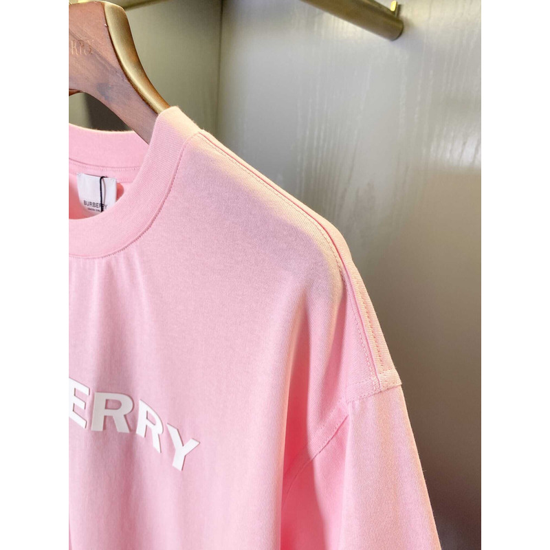 B**rry logo cotton t shirt pink