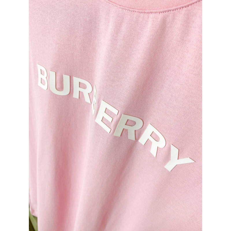 B**rry logo cotton t shirt pink