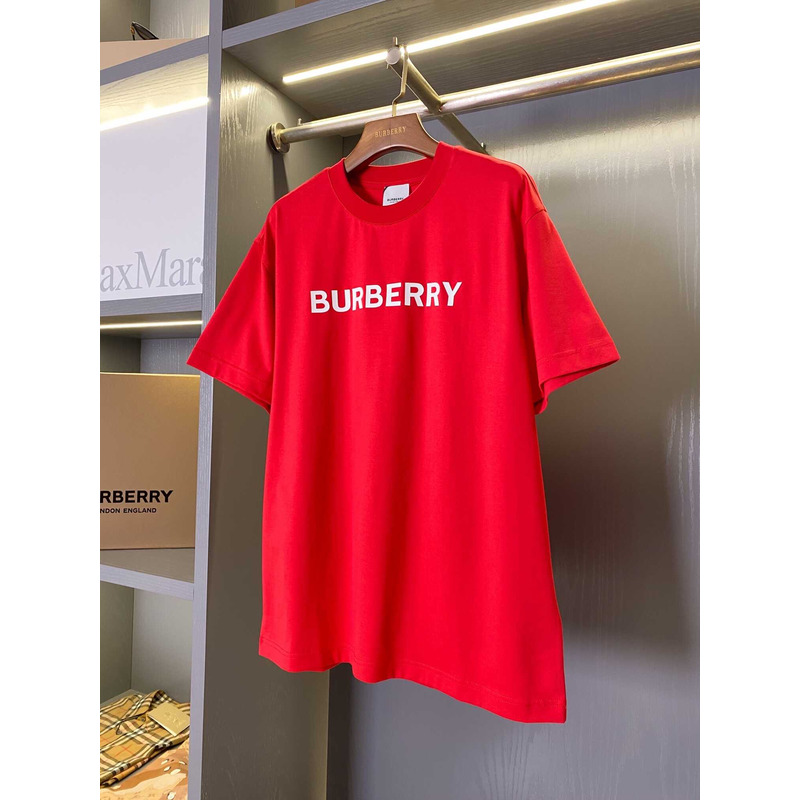 B**rry logo cotton t shirt red