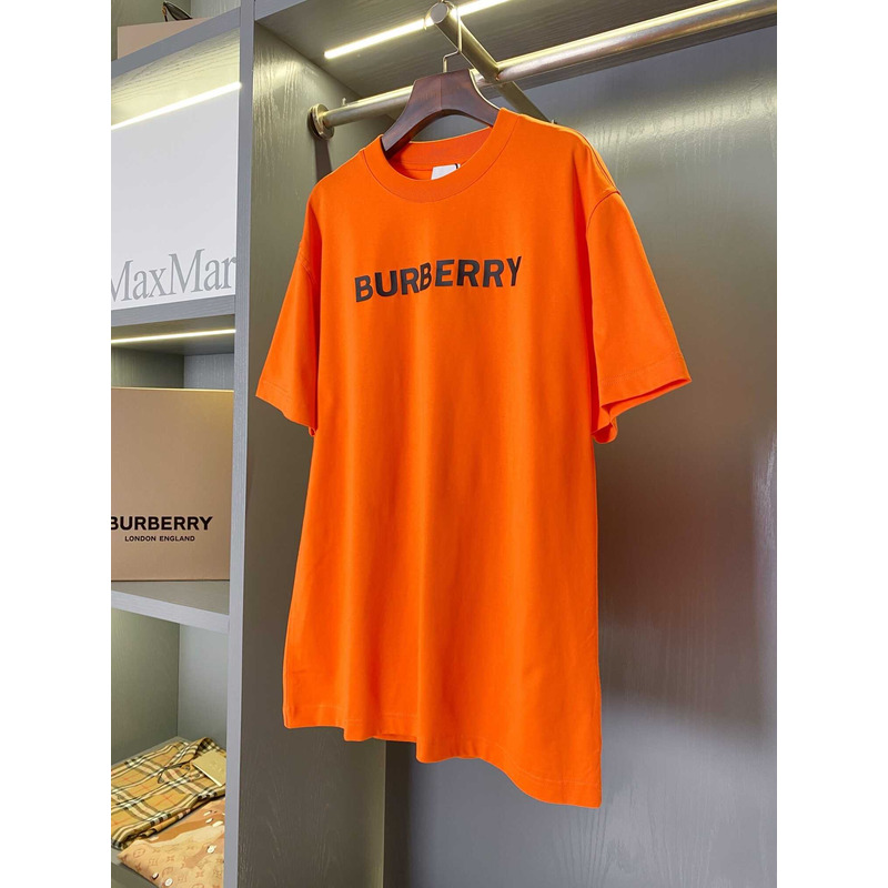 B**rry logo cotton t shirt orange