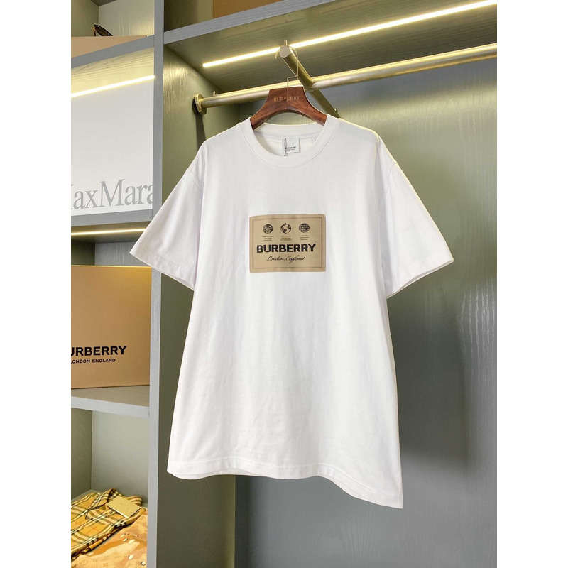 B**rry logo cotton t shirt white