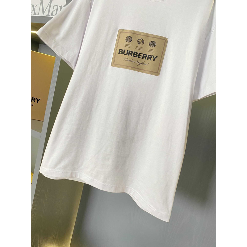 B**rry logo cotton t shirt white