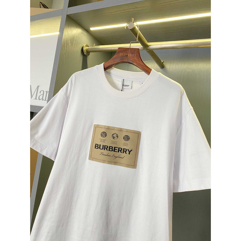 B**rry logo cotton t shirt white