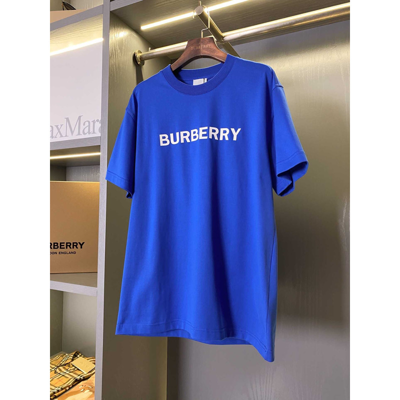 B**rry logo cotton t-shirt blue