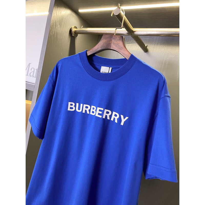 B**rry logo cotton t-shirt blue