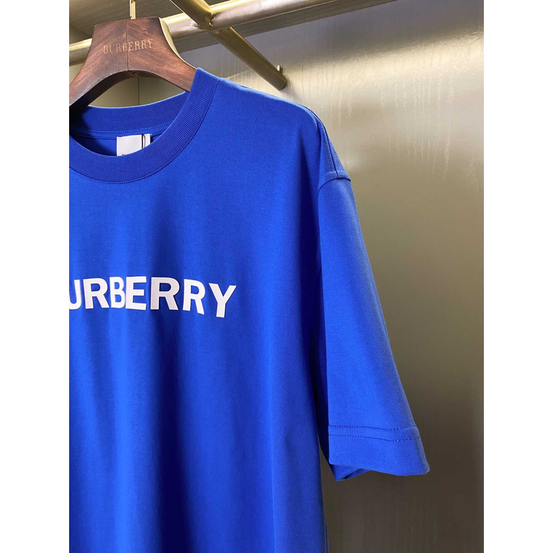 B**rry logo cotton t-shirt blue