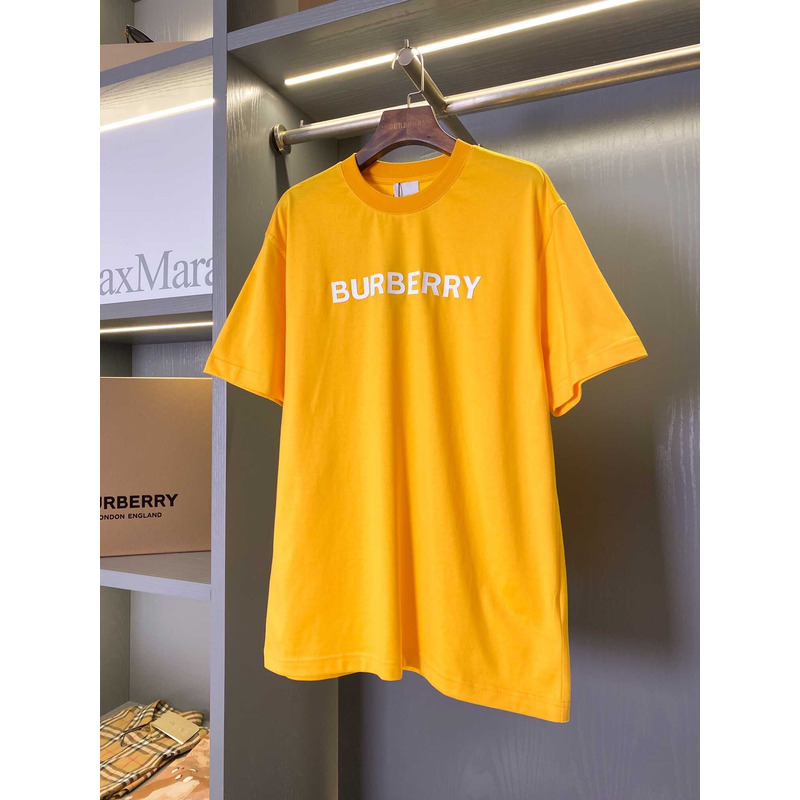 B**rry logo cotton t-shirt yellow