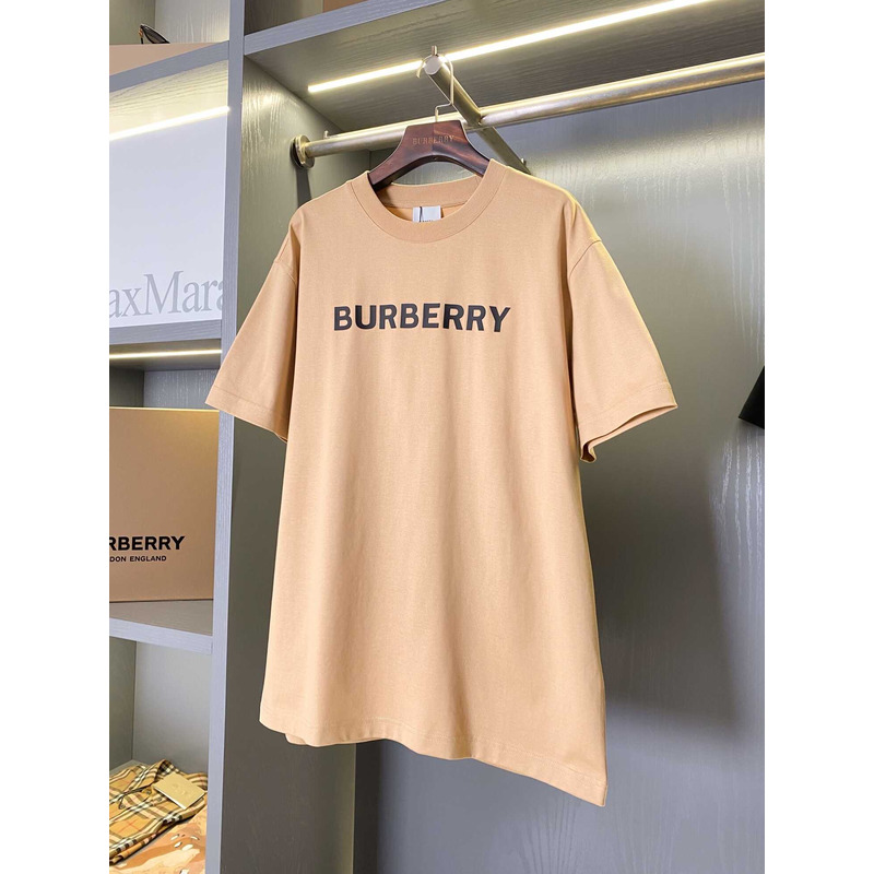 B**rry logo cotton t-shirt camel