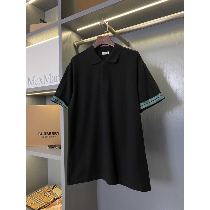 B**rry cotton polo shirt in black