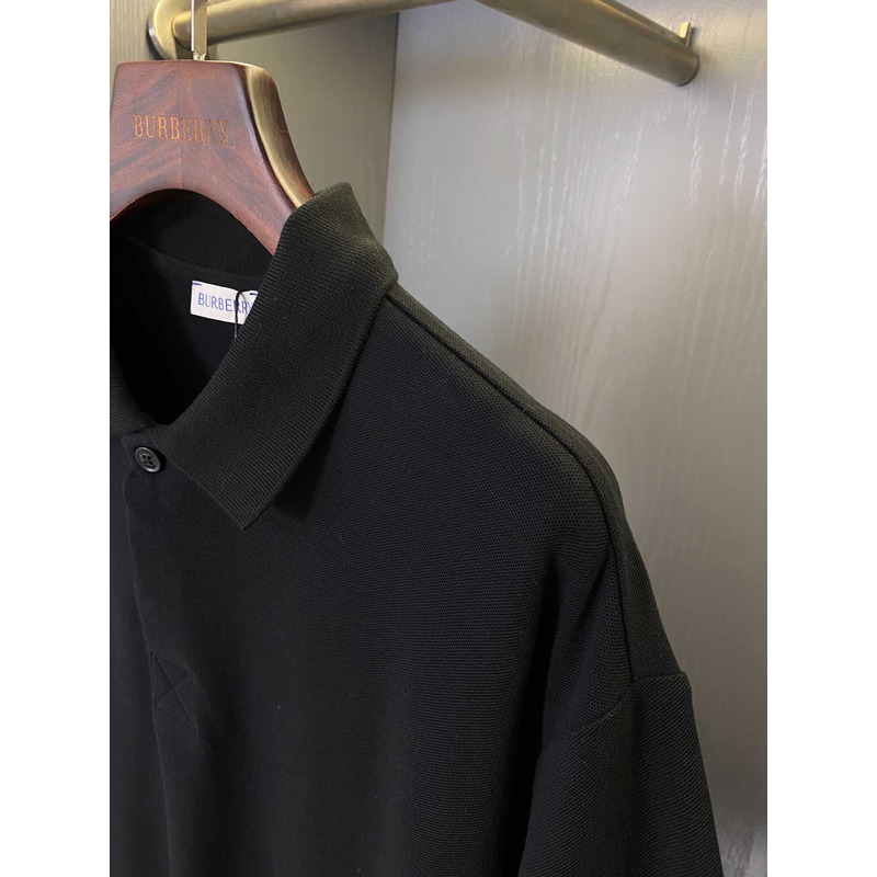 B**rry cotton polo shirt in black