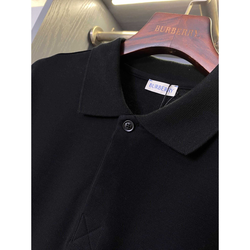 B**rry cotton polo shirt in black