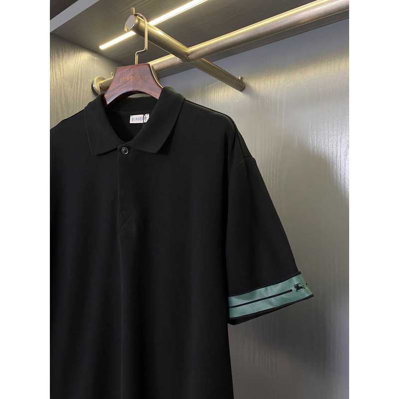 B**rry cotton polo shirt in black