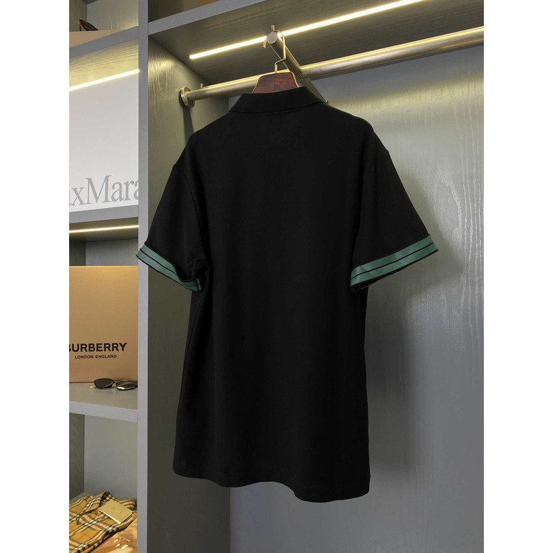 B**rry cotton polo shirt in black