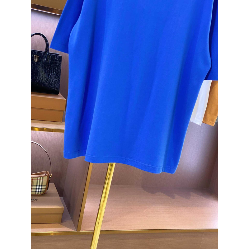 B**rry micro-label printed cotton t-shirt blue