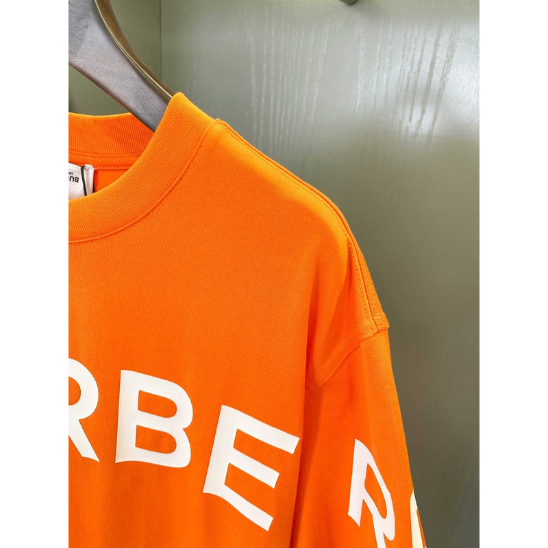 B**rry logo printed cotton t-shirt bright orange