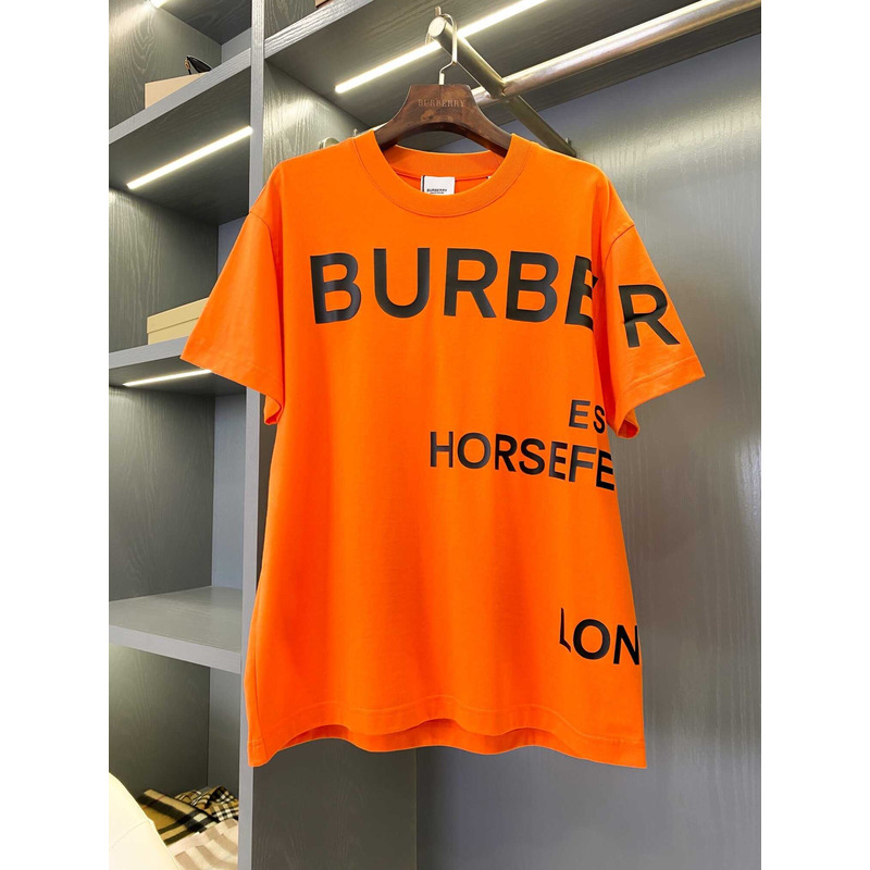 B**rry logo printed cotton t-shirt orange