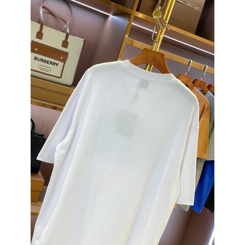 B**rry micro-label printed cotton t-shirt white