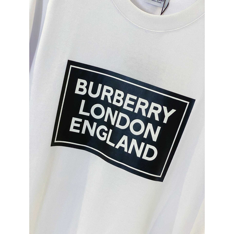 B**rry micro-label printed cotton t-shirt white