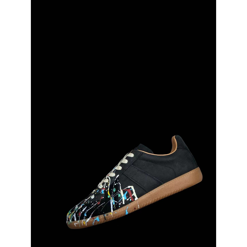 Maison Margiela Paint Drop Sneakers Black