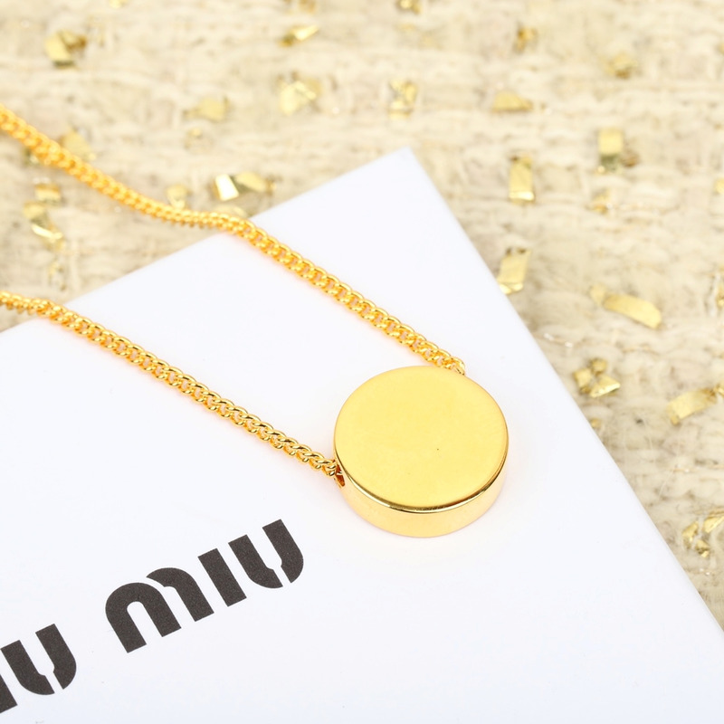 Miu Miu Necklaces & Pendants Gold Color