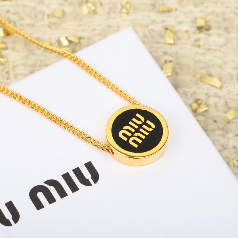 Miu Miu Necklaces & Pendants Gold Color